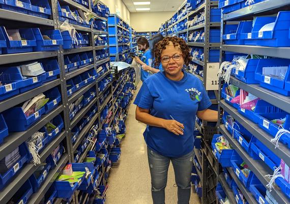 Happy Tagging Employee - always smiling!